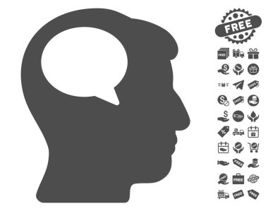 Ücretsiz Bonus simgesiyle düşünme kişi