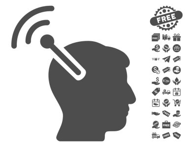 Radyo sinirsel arayüzü simgesi ücretsiz bonus