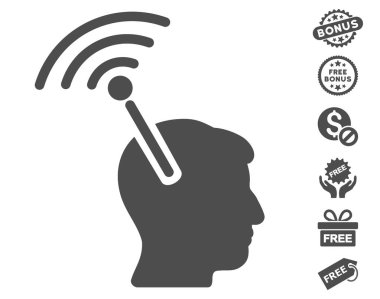 Radyo sinirsel arayüzü simgesi ücretsiz bonus