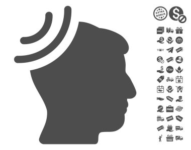 Radyo Resepsiyon beyin simgesi ücretsiz bonus