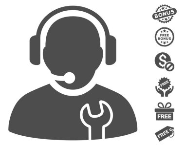 Ücretsiz Bonus ile hizmet işleç simgesi