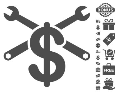 Hizmet fiyat simgesi ücretsiz bonus