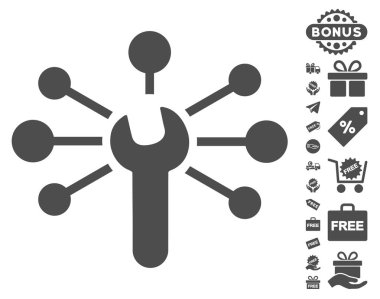 Hizmet anahtarı ilişkiler simgesi ücretsiz bonus