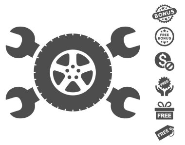 Lastik Servisi anahtarı simgesini ücretsiz bonus
