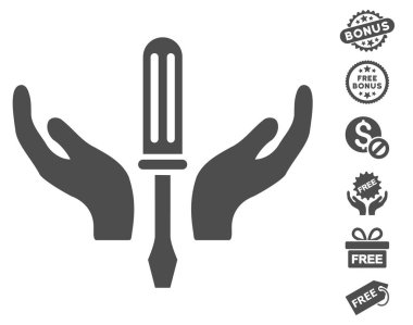 Tornavida bakım simgesi ücretsiz Bonus ile ayarlama