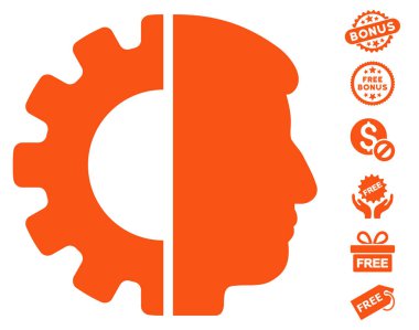 Ücretsiz Bonus ile Android kafa simgesi