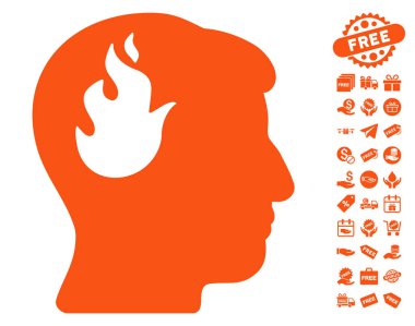 Beyin yangın simgesi ücretsiz bonus