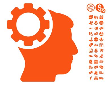 Beyin dişli simgesini ücretsiz bonus