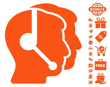 Çağrı merkezi operatörleri simgesi ücretsiz bonus