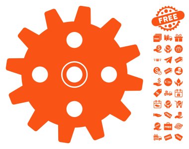 Ücretsiz Bonus dişli simgesiyle