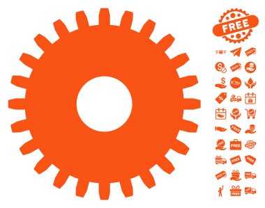 Ücretsiz Bonus dişli simgesiyle