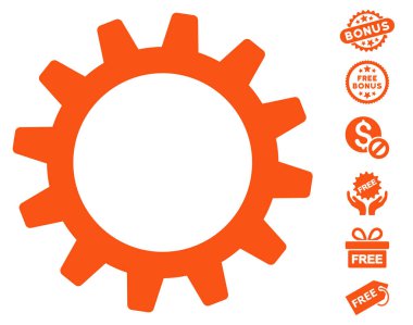 Ücretsiz Bonus dişli simgesiyle