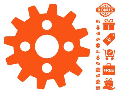 Ücretsiz Bonus dişli simgesiyle