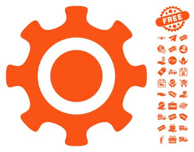 Ücretsiz Bonus dişli simgesiyle