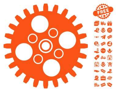 Ücretsiz Bonus dişli simgesiyle