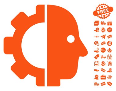 Cyborg kafa simgesi ücretsiz bonus