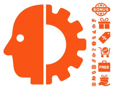 Cyborg kafa simgesi ücretsiz bonus