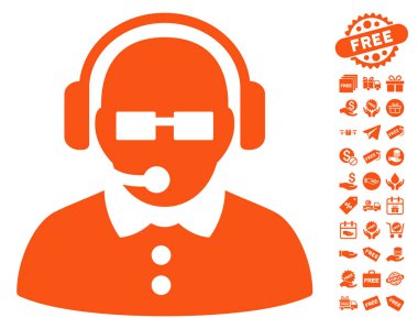 Ücretsiz Bonus ile kadın işleç simgesi