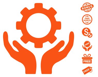 Dişli bakım el simgesini ücretsiz bonus