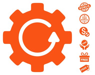 Dişli döndürme simgesi ücretsiz bonus