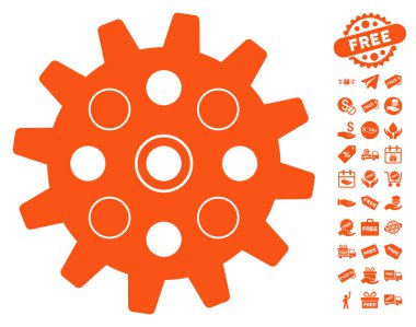 Ücretsiz Bonus ile gearwheel simgesi