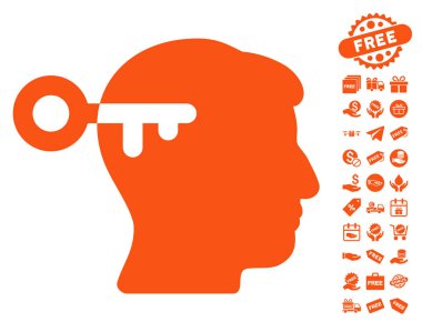 Ücretsiz Bonus ile zihin anahtar simgesi