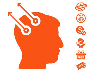 Sinirsel arayüz fişler simgesi ücretsiz bonus