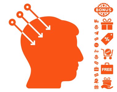 Sinirsel arayüz konektörleri simgesi ücretsiz bonus