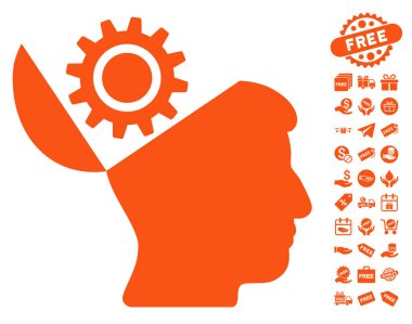 Açık kafa dişli simgesini ücretsiz bonus