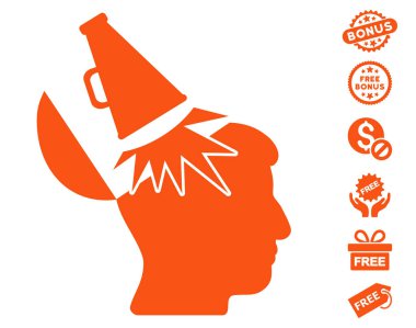 Açık fikirli megafon simgesi ücretsiz bonus