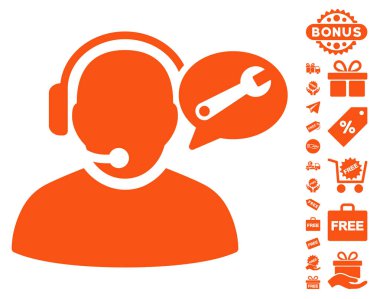 Operatör hizmeti ileti simgesi ücretsiz bonus