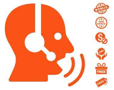 Ücretsiz Bonus ile simge işleç konuşma ses dalgaları