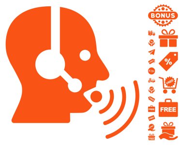 Ses dalgaları simgesi ücretsiz Bonus ile konuşurken işleç