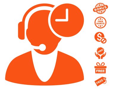 İşleç saat simgesini ücretsiz bonus