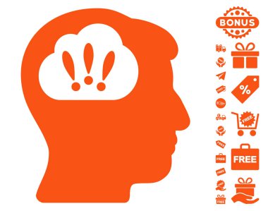 Ücretsiz Bonus ile sorun beyin fırtınası simgesi