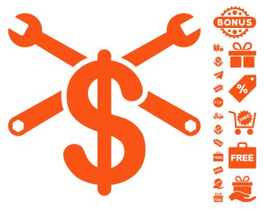 Hizmet fiyat simgesi ücretsiz bonus