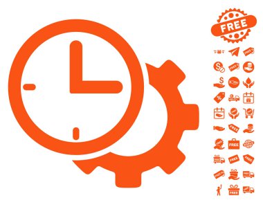 Zaman kurulum dişli simgesini ücretsiz bonus