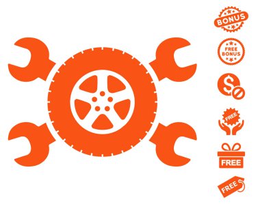 Lastik Servisi anahtarı simgesini ücretsiz bonus