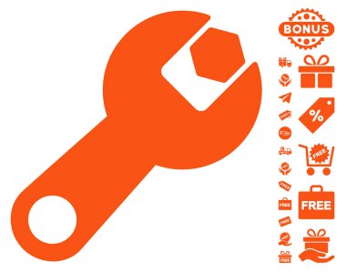 İngiliz anahtarı simgesini ücretsiz bonus