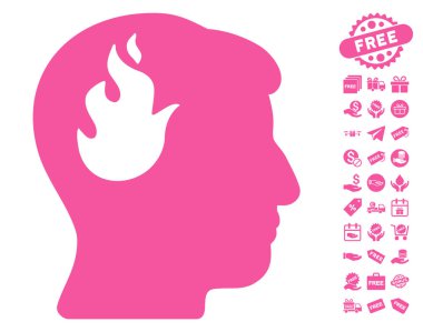 Beyin yangın simgesi ücretsiz bonus