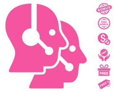 Çağrı merkezi operatörleri simgesi ücretsiz bonus