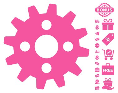 Ücretsiz Bonus dişli simgesiyle