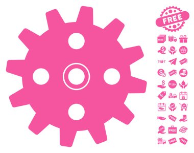 Ücretsiz Bonus dişli simgesiyle