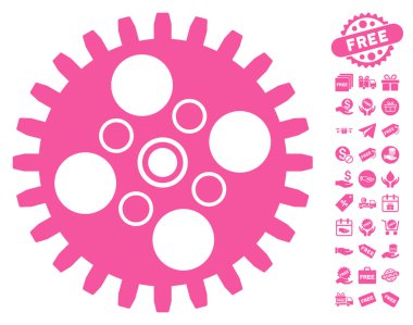 Ücretsiz Bonus dişli simgesiyle