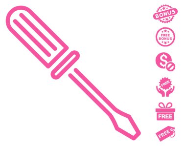 Kontur tornavida simgesi ücretsiz bonus