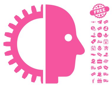 Cyborg kafa simgesi ücretsiz bonus