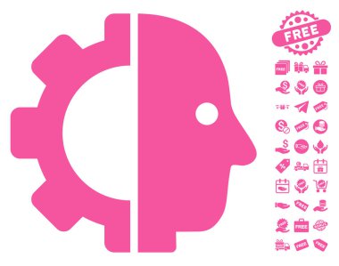 Cyborg kafa simgesi ücretsiz bonus