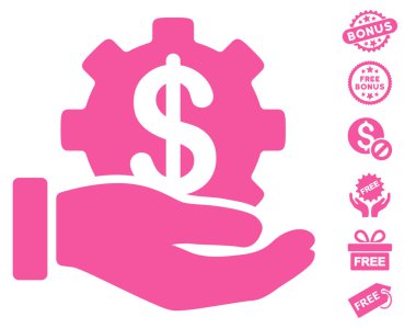 Ücretsiz Bonus ile kalkınma hizmet simgesi