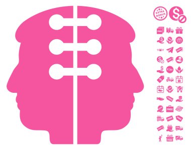 Çift kafa simgesi ücretsiz Bonus ile arayüz