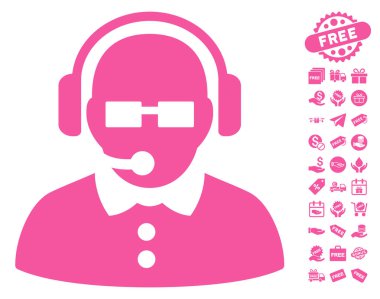 Ücretsiz Bonus ile kadın işleç simgesi